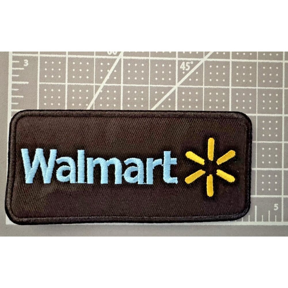 Walmart Black Badge Style 4x2in Patch Iron / Sew-On